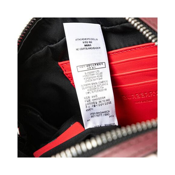 Pre Loved Burberry Monogram Canvas Crossbody Bag Women Orange - Picture 6 of 8